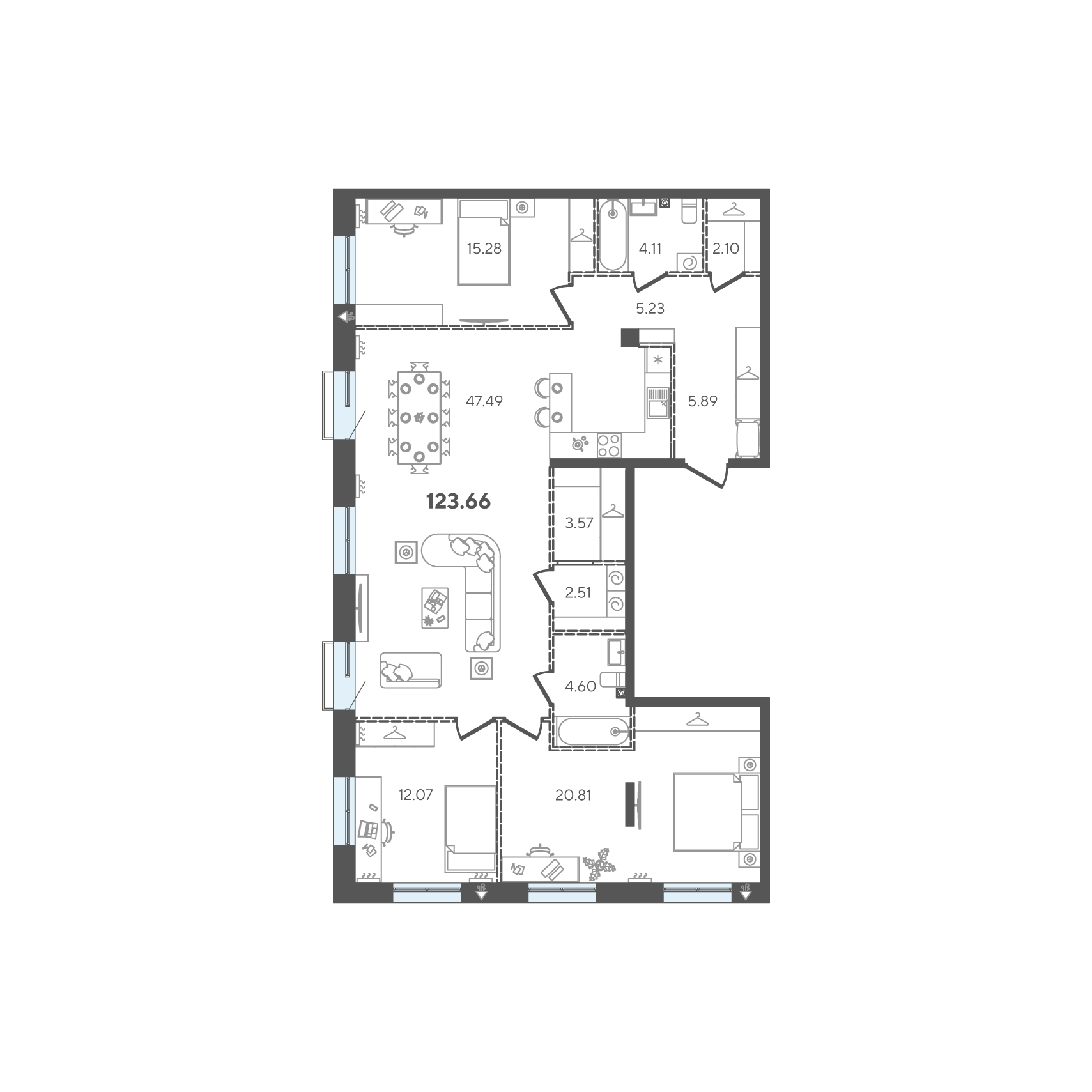 Максимум пространства, До 250 м²